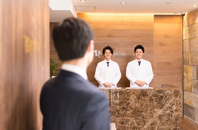 サロンへご来店