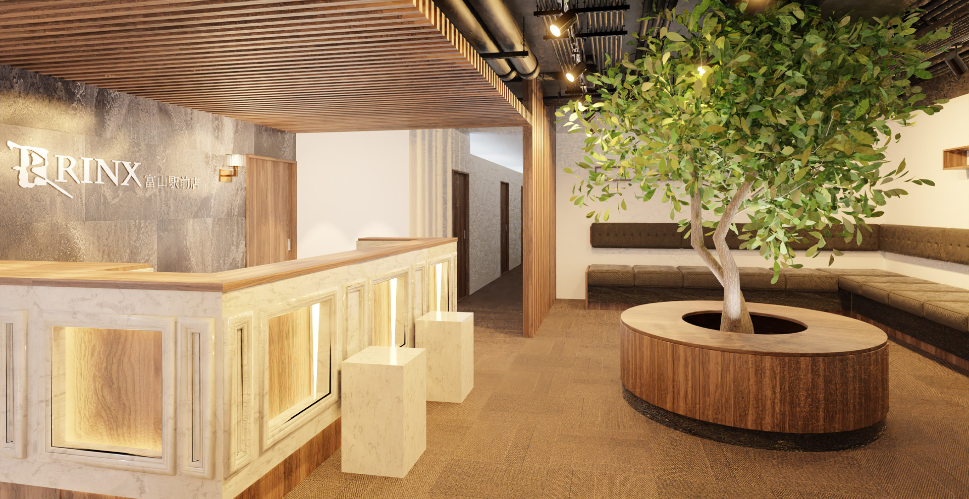 【富山駅前店】｜メンズ脱毛・ヒゲ脱毛なら男性脱毛専門店RINX（リンクス） 店内写真